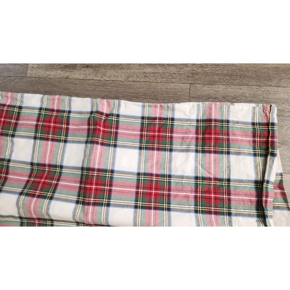 Pottery Barn Red Stewart Plaid Cotton 2 Standard Pillow Cases - Picture 4 of 8